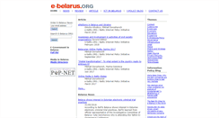 Desktop Screenshot of e-belarus.org
